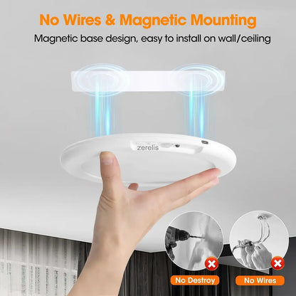 Rechargeable Motion Sensor Ceiling Light With Remote Wireless